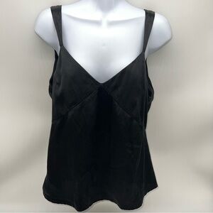 Reformation Black Silk Camisole Top w/Low Back-Size XS